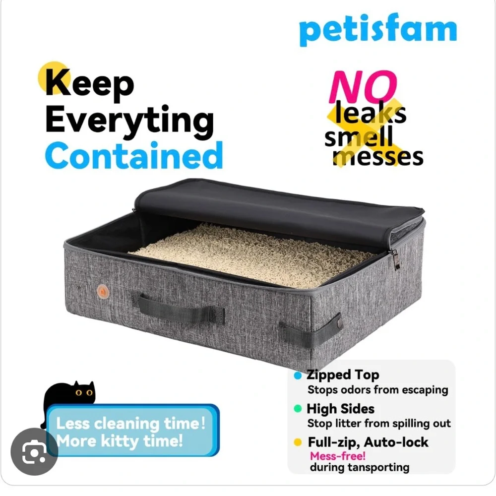 New Petisfam Portable Litterbox